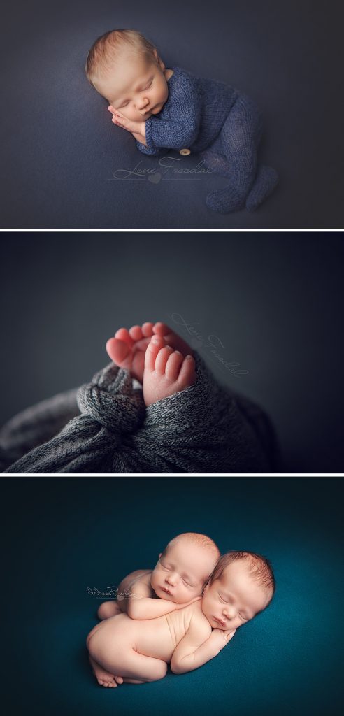 Modellbabyene ble fotografert både i helfigur og så tett som detaljebilder.