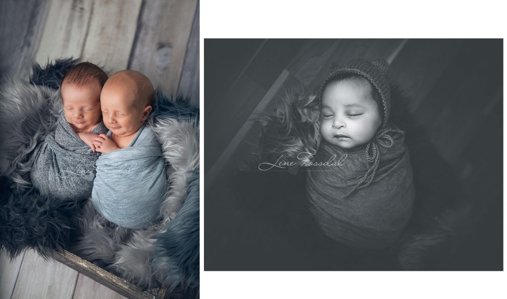 Det ble både tvillinger, gutter og jenter. Alle modellbabyene hjalp meg veldig med den øvingen jeg trengte.