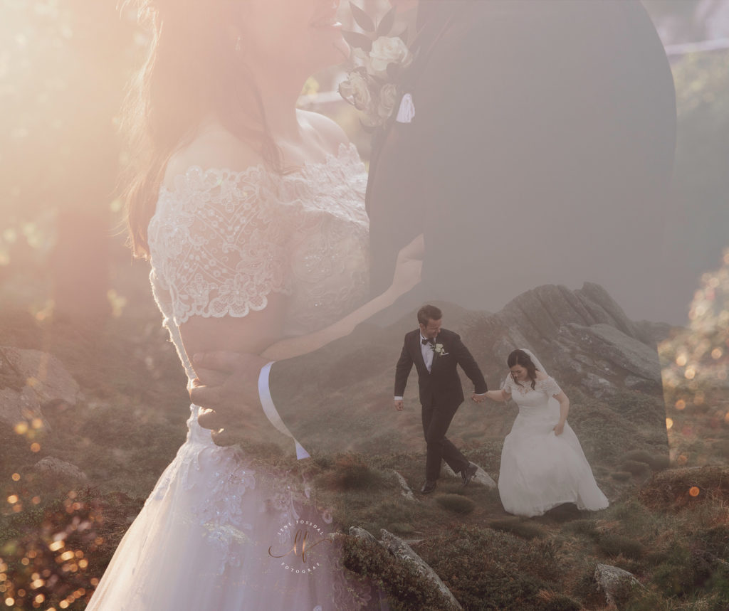 Et av fjorårets bryllupsbilder. Anne og Christian, det første paret ut i 2019.