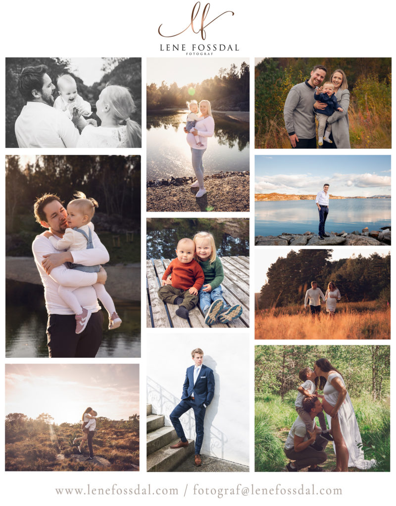 Ting å finne på kan være utefotografering, nå når de fleste i husstanden er samlet hjemme. Her er bilder av mange forskjellige kunder, bilder tatt ute.